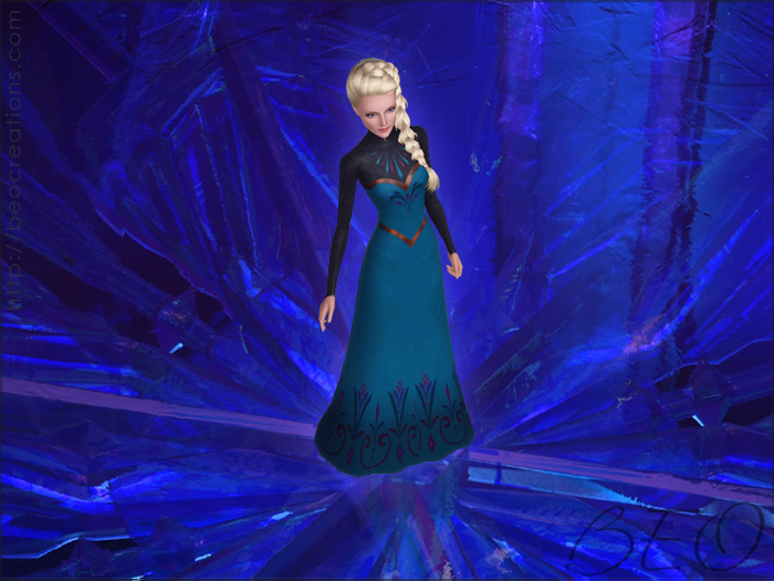 Frozen - Elsa's coronation dress for Sims 3 by BEO (5)